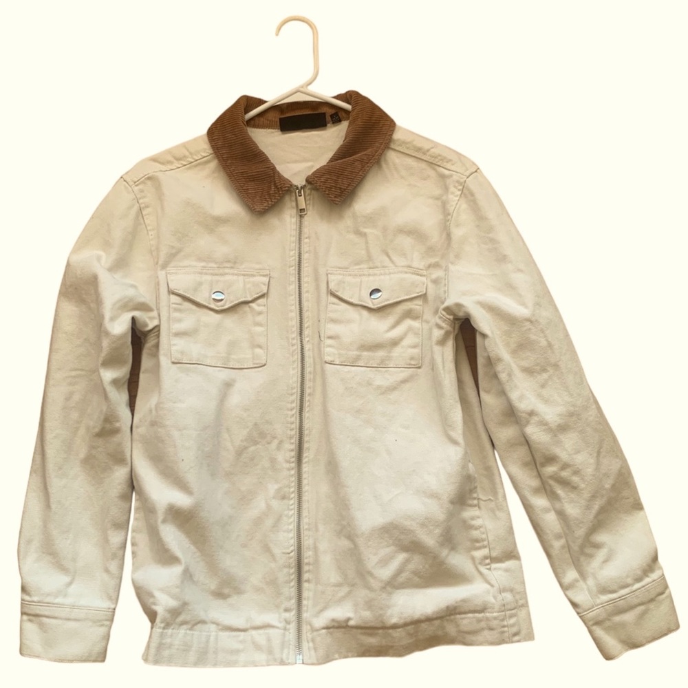 Denim jacket (brown/tan)